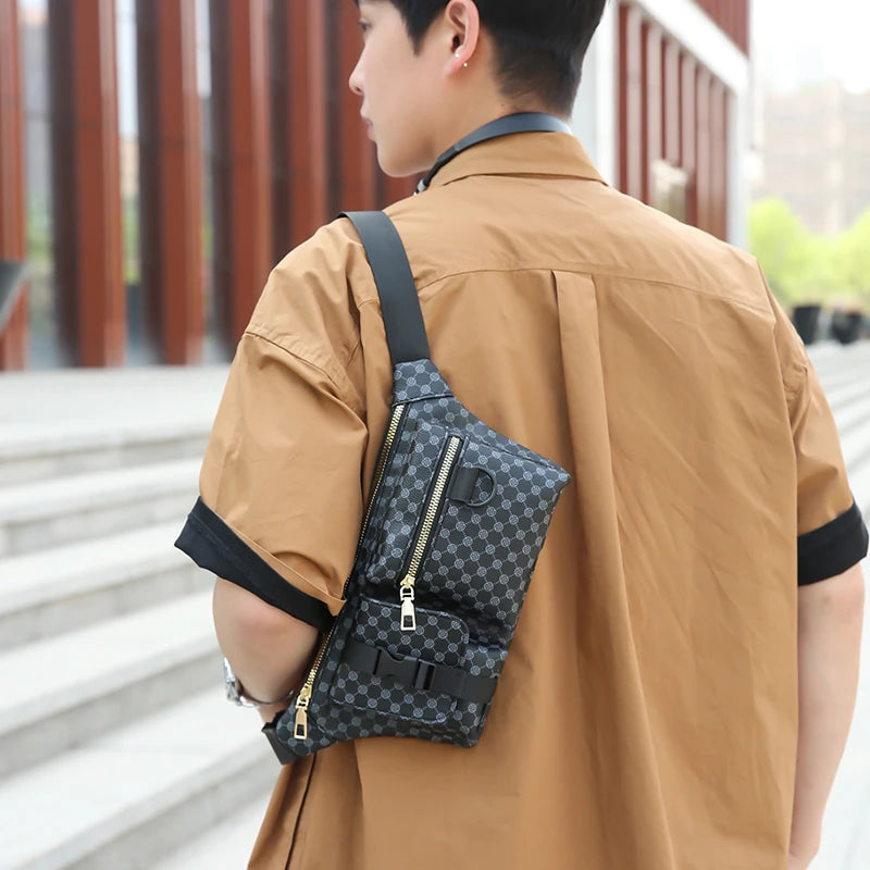 Men's Multi Functional Waist Bag Lightweight Sports Cycling Fanny Pack Small Shoulder Bags for Man Belt Pouch Chest Bags Male