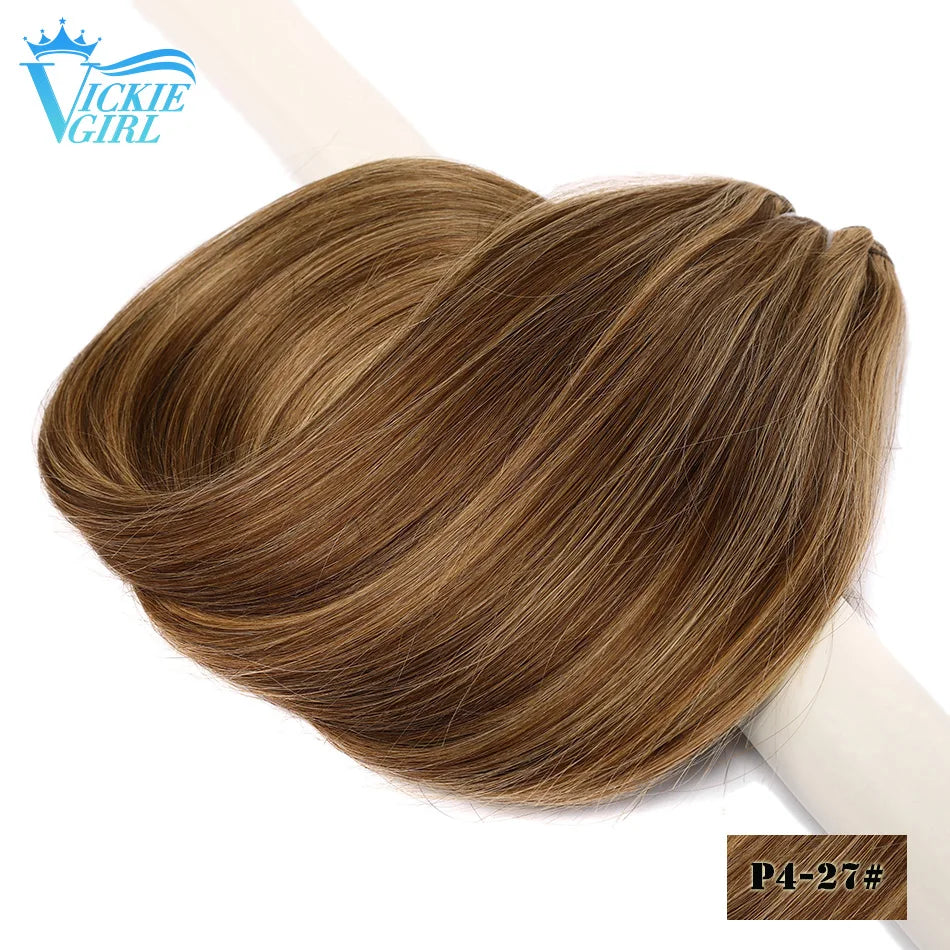 Straight Human Hair Weave Extensions Ombre Blonde Bundles Extensions 100g/Pcs 16"-28"  Straight Remy Skin Double Weft Hair