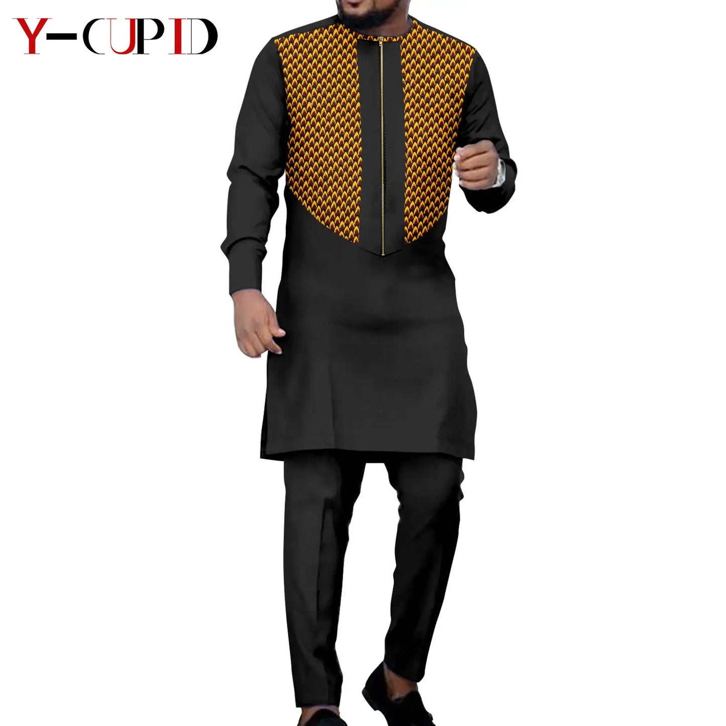 African Dresses for Women Matching Couple Outfits Bazin Riche Men Top and Pant Sets Dashiki Outwear for Party Vestidos Y23C067
