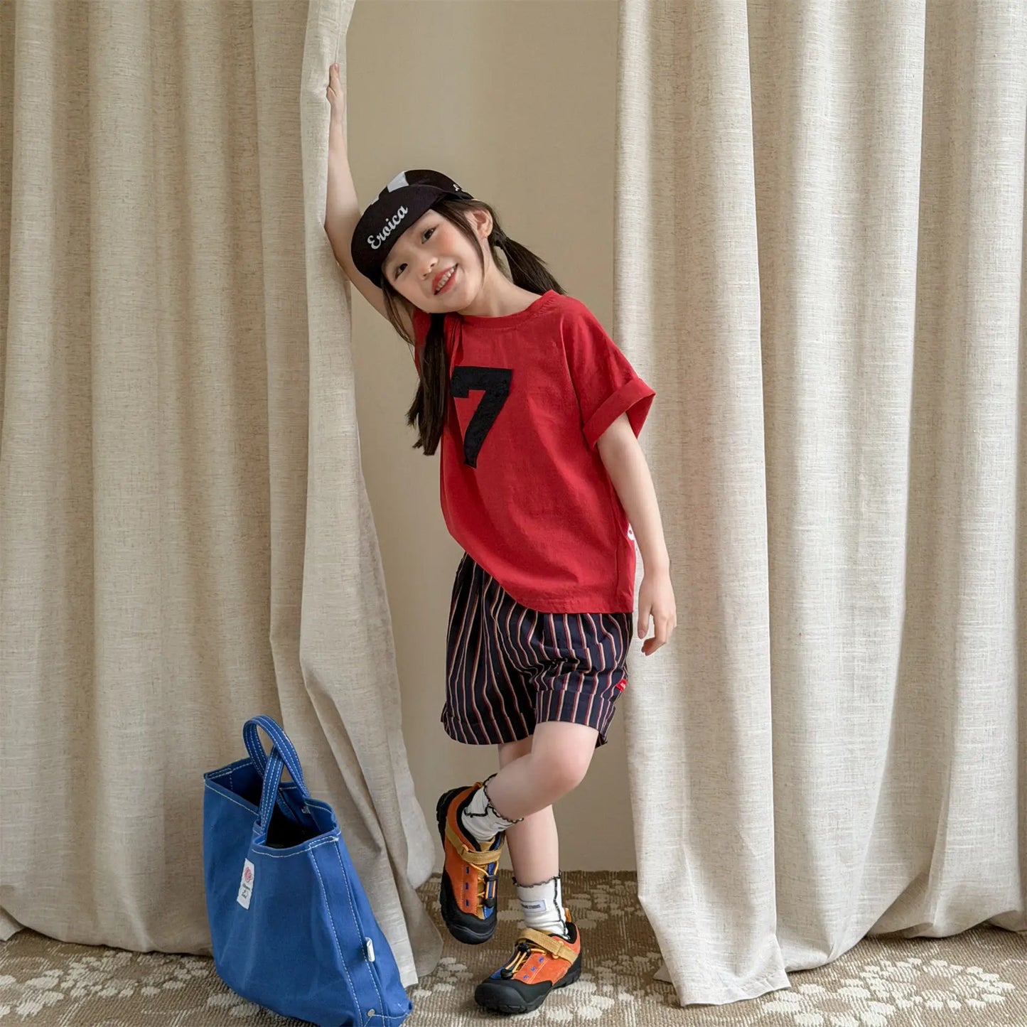 2026 Summer New Children Casual Striped Shorts Boys Girls Loose Shorts Thin Cotton Toddler Pants Fashion Kids Clothes