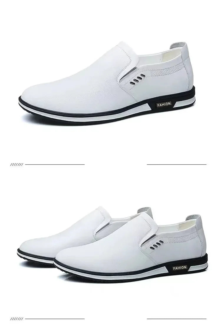 Leather Shoes Men Loafers Shoes 2026 Spring Summer Men Breathable Outdoor Casual Footwear Business Formal Single Shoes Sneakers