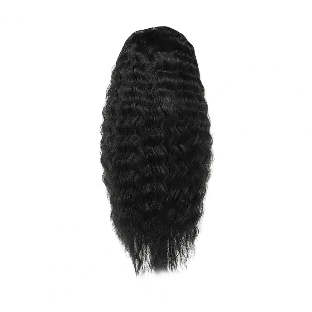 2024 Water Wave Long Curly Wig Jungle Wave Middle Split Glossy Hair Hair Extensions Human Wig African Brazilian Black Women Wig