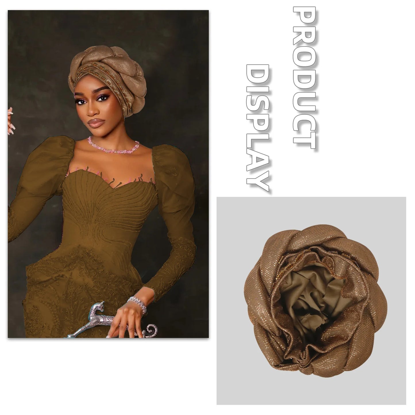 Fashion Hats for Women African Headtie Turban Auto Gele Head Wraps Cap Wedding Party Muslim Hijab Bonnet Headscarf Nigeria Geles
