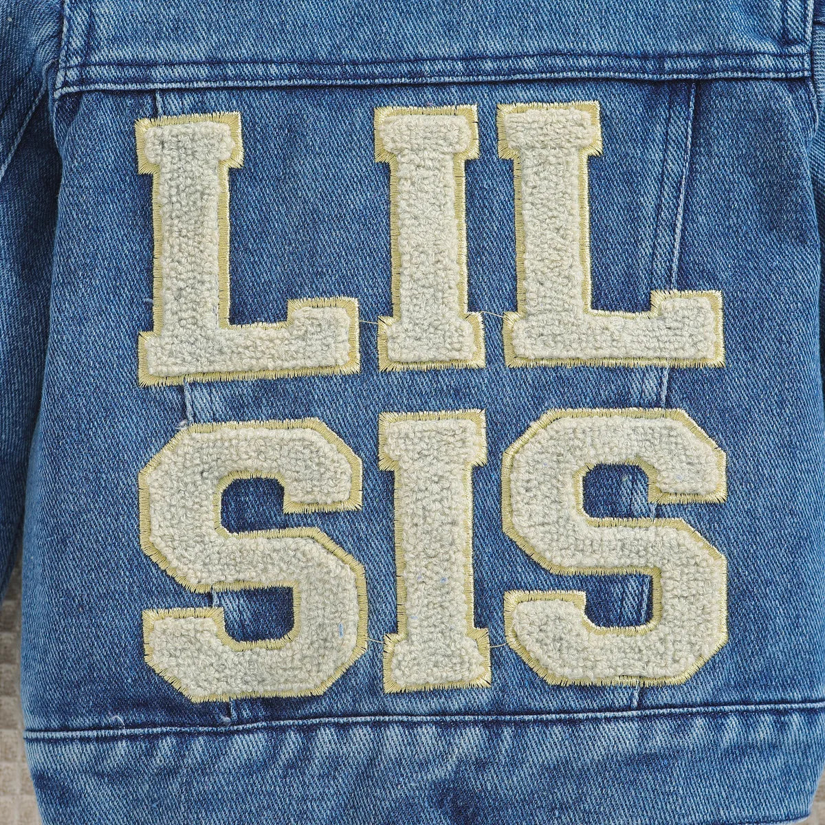 0-18M Toddler Infant Children Fashion Clothes Spring Autumn Baby Denim Jacket Casual Back Letter Embroidery Outerwear Kids Coat
