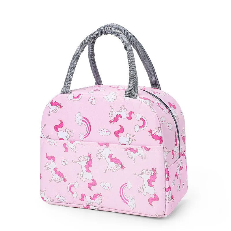Portable Lunch Bags Thermal Insulation Lunch Box Storage Bag Children's School Lunch Box Bag Picnic Storage Large Capacity