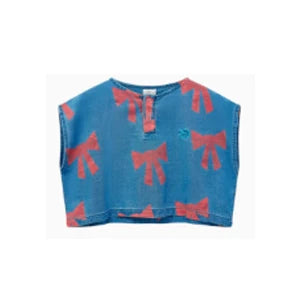kids dress SS26 new SUMMER girls cute print Denim dresses