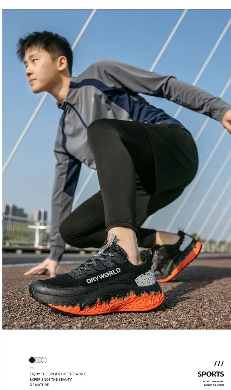 New Fashion Neutral Marathon Running Shoes Outdoor Road Lightweight Slow Running Shoes Men's and Women's Casual Walking Shoes