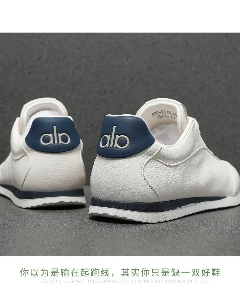 Non slip sneakers simple elegant style soft wear resistant sole lightweight breathable casual trainers for men women streetwear