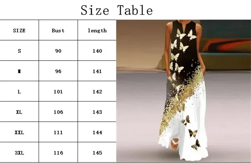 African Ethnic 3D Print Dress Summer Women Street Style Casual Sleeveless Long Dresses Women Loose Sundress Vintage Maxi Dresses