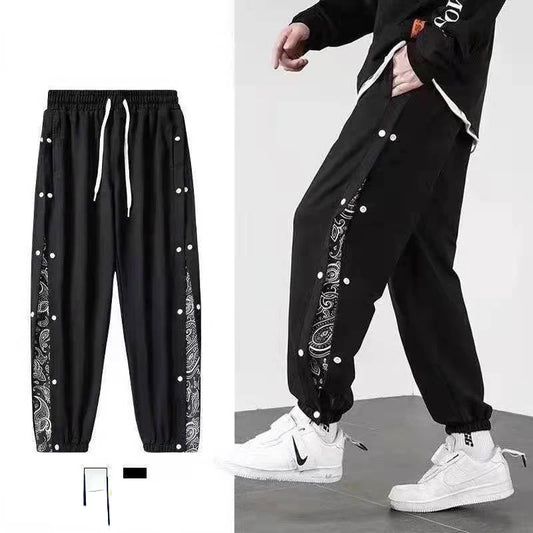 Korean Streetwear Joggers Men's Autumn Sports Casual Trousers Summer Trousers Breathable Casual Pants