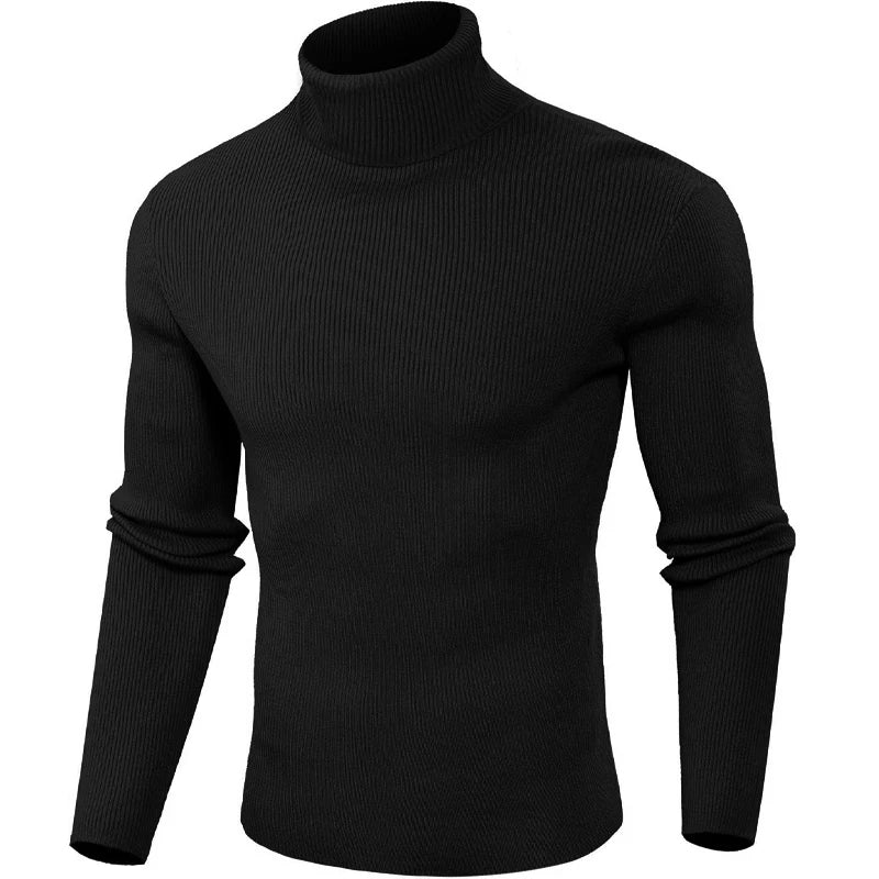 Animal Game Luxury Men's Cold Blouse Casual Sweaters Woolen Turtleneck Pullover Basic Stripes Tshirts Warm Sweatshirt Knit Men BAZAARHUBO
