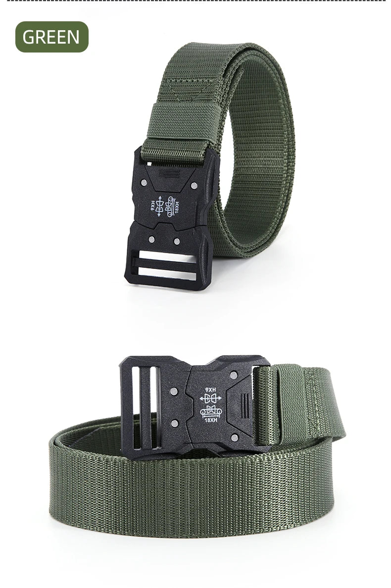 Plastics Tactical Belt Quick Release Outdoor Belt Soft Real Nylon Sports Accessories Men And Women Black Belt BAZAARHUBO