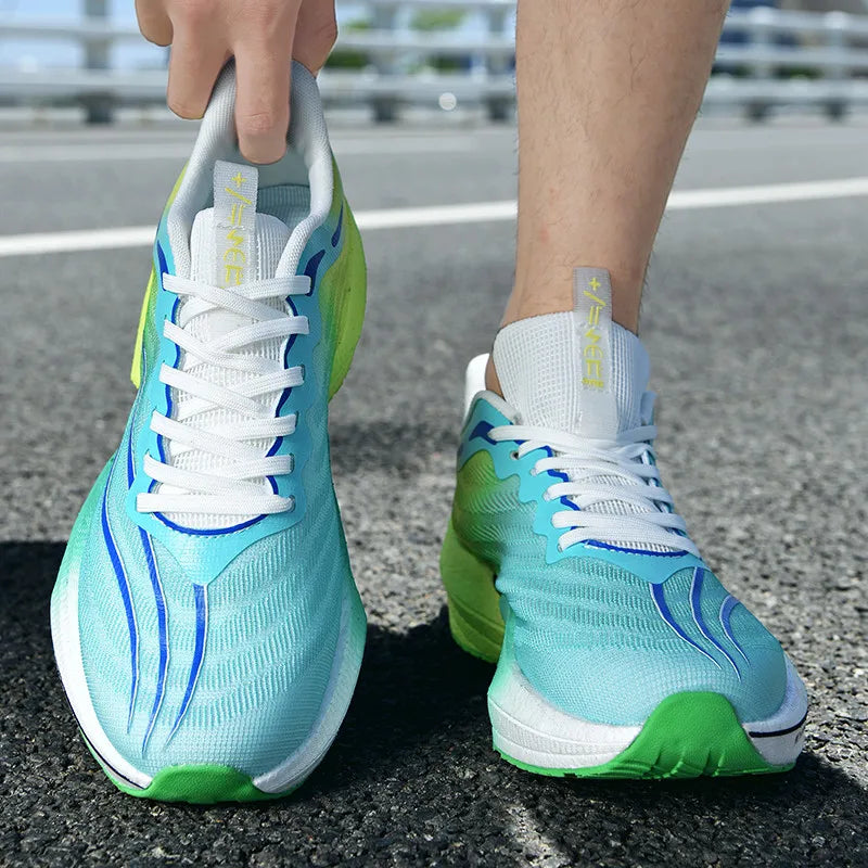New Men's Running Shoes Non-slip Cushioning Racing Carbon Plate Sneakers Light Tennis Cross Training Shoes Trail Running Shoes