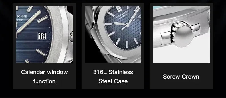 New Arrivals Fashion Men's Watches Luxury Automatic Watch For Men 42MM Stainless Steel Waterproof Rose Gold Sapphire5711 Watch