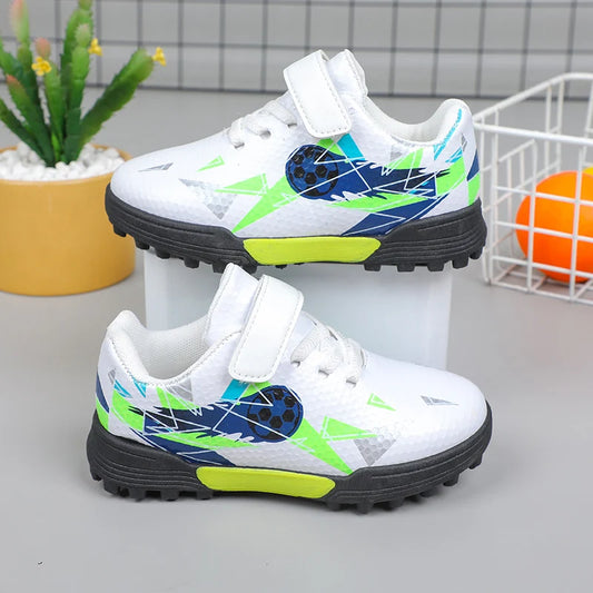 Children's Fashion All-Season Casual Flat Shoes Cartoon Cool Boys and Girls Football Casual Sports Shoes
