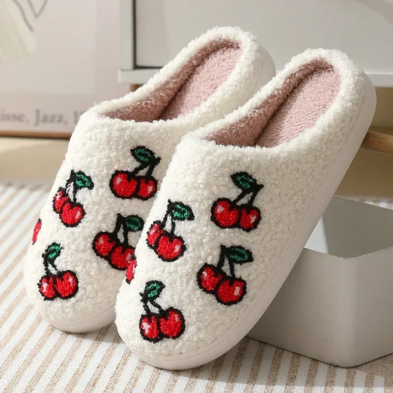House Fuzzy Slipper Men Male Ghost Face Blue Evil Eye Home Shoes Plush Winter Warm Indoor Floor Non Slip Women Female Halloween