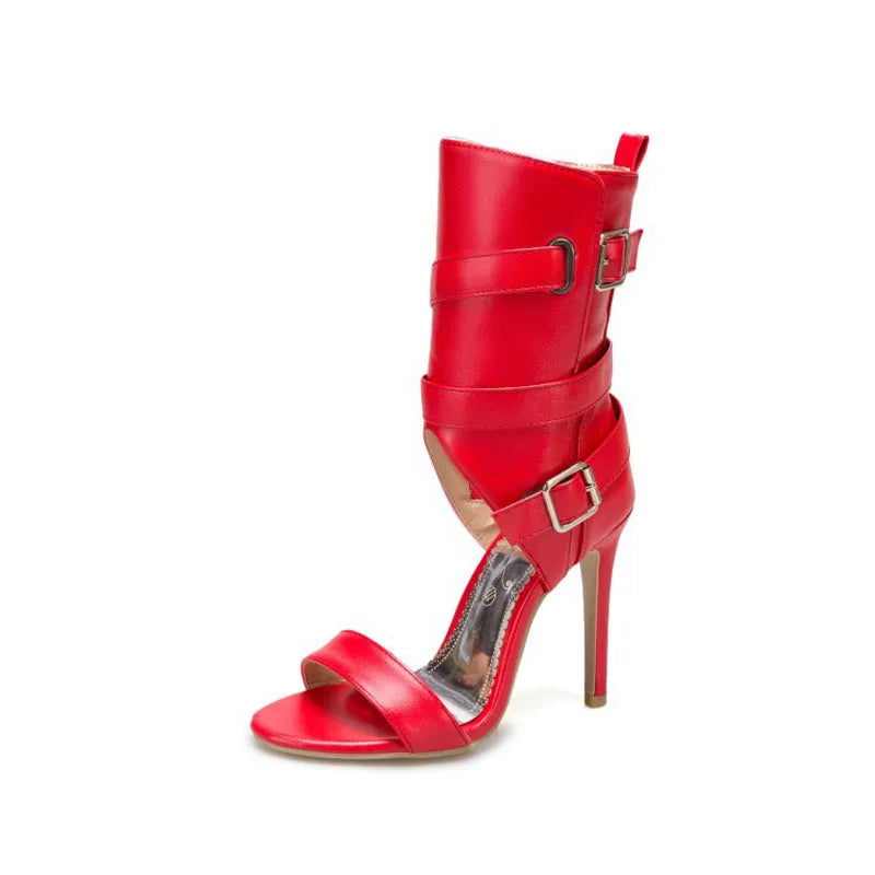 High Heels Sandals for Women Summer New 2025 High Top Women's Shoes Roman Ankle Boots Female Pumps Sandalias Mujer WSH5315