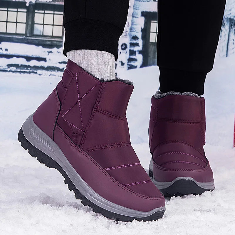 New Winter Men's Boots Snow Boots Thicken Warm Plush Waterproof Non-slip Outdoor Casual Ankle Boots Size 36-46 Men Cotton Shoes