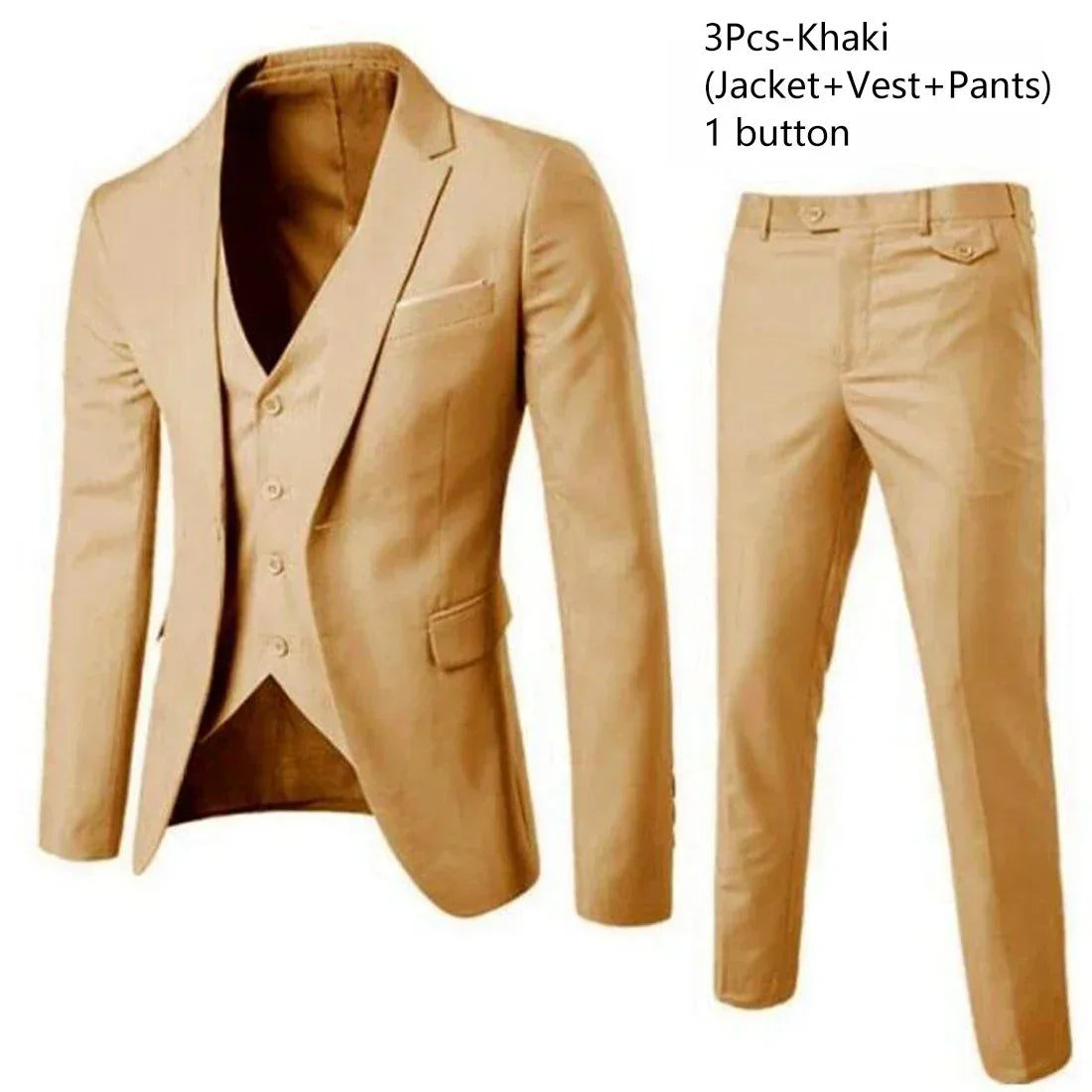Elegant Suits For Men Wedding 3 Pieces 2 Set  Fashion Classic Full Jackets Vest Pants Blazers Outfit 2024 Formal Costume