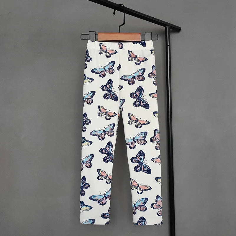 Children Kids Baby Girls Leggings Autumn Print Flowers Cartoon Leopard Pattern Girl Pants