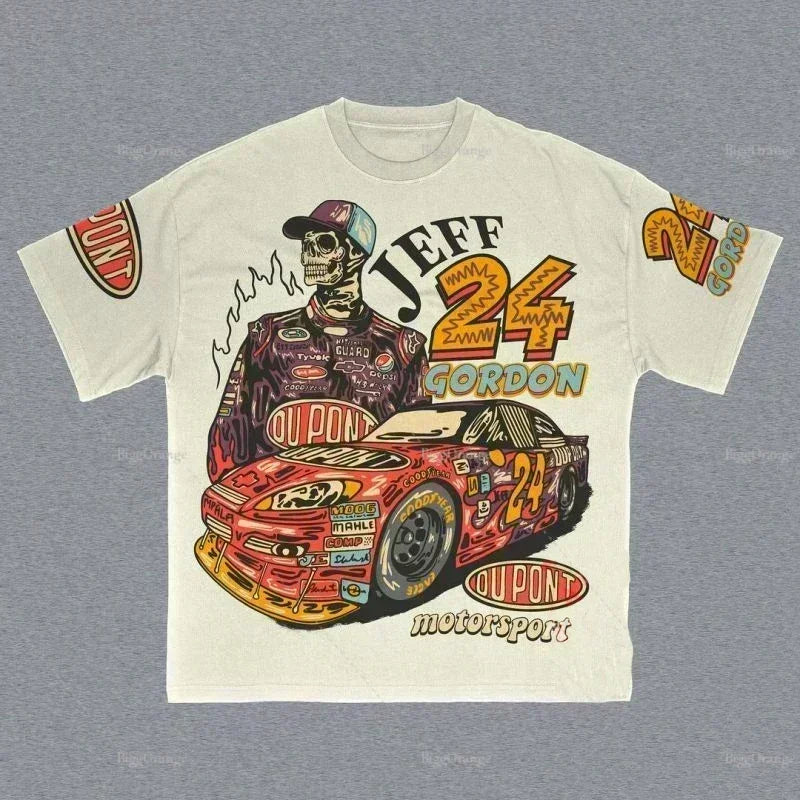 American Style Y2k Graphic t shirts Oversized Tops Goth Cotton T shirt Sweatshirt Harajuku Vintage Pro Choice Men Clothing