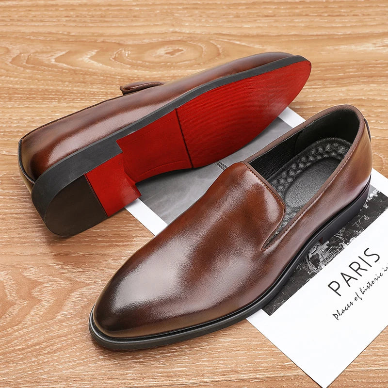 Size 38-48 Classic Le Fu Shoes for Men Casual Business Comfort Fashion Brand Shoes Men British Gentleman Social Shoes Men