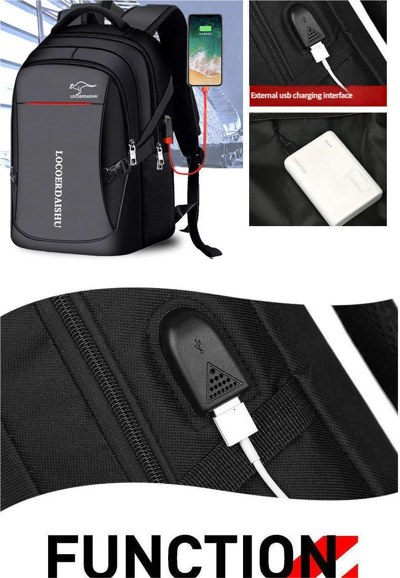 Men's and women's large-capacity trendy outdoor travel casual backpacks and schoolbags, airplane cabin backpacks