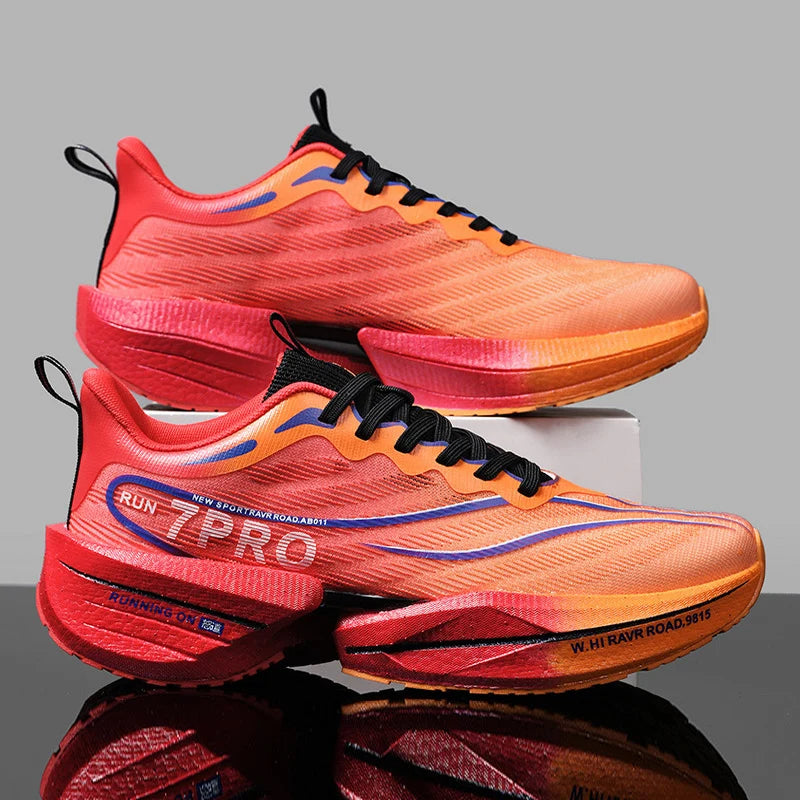 New Men's Running Shoes Non-slip Cushioning Racing Carbon Plate Sneakers Light Tennis Cross Training Shoes Trail Running Shoes