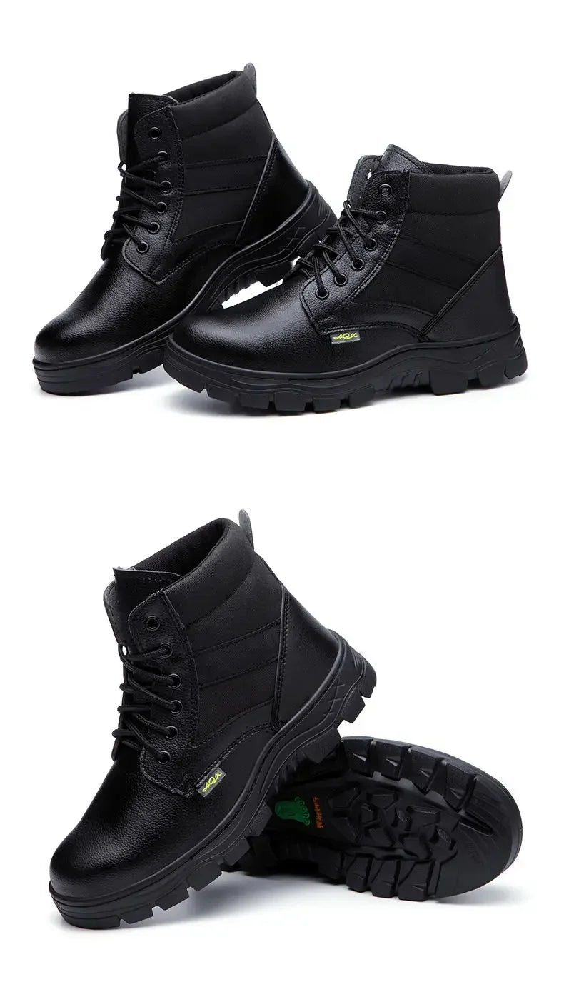 Man Shoes Leather Booties Waterproof Boots for Men Lace Up Ankle Short Barrel Retro Trendy 2025 Sale Offer New Fashion Low Price