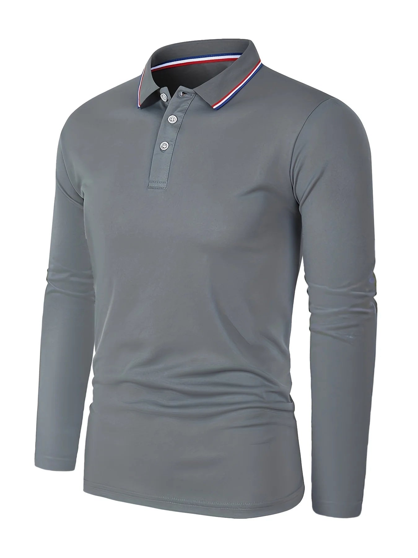Men's Spring and Autumn Casual Breathable Comfortable Polo Shirt Hot Selling Fashion Men's Business Long Sleeve T-Shirt