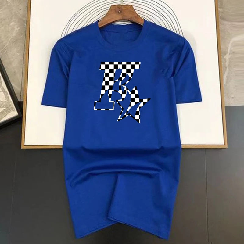 Men's and Women's New Star K Top Basic Cotton T-shirt Summer round neck fashionable casual short sleeves