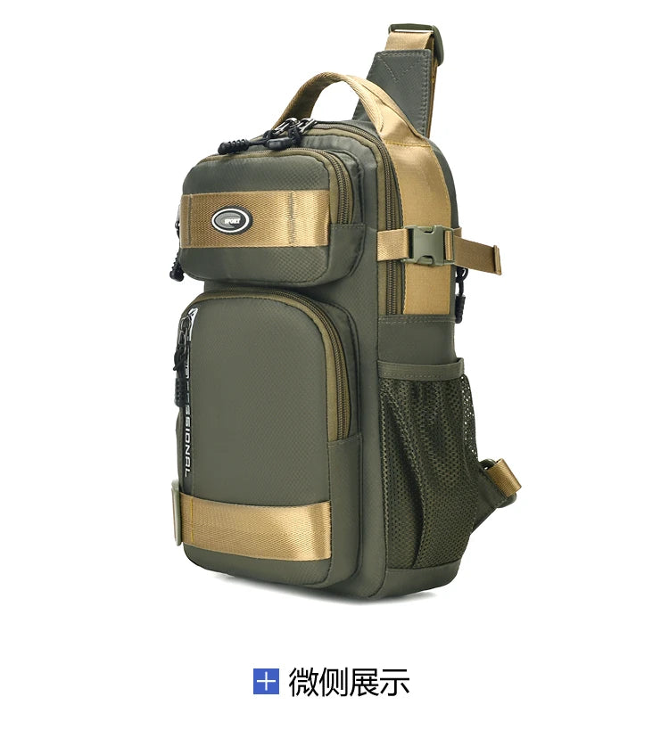 Large Capacity Men's Waist Packs Crossbody Bag High Quality Light Oxford Chest Pack Fashion Casual Men's Handbag Shoulder Bag