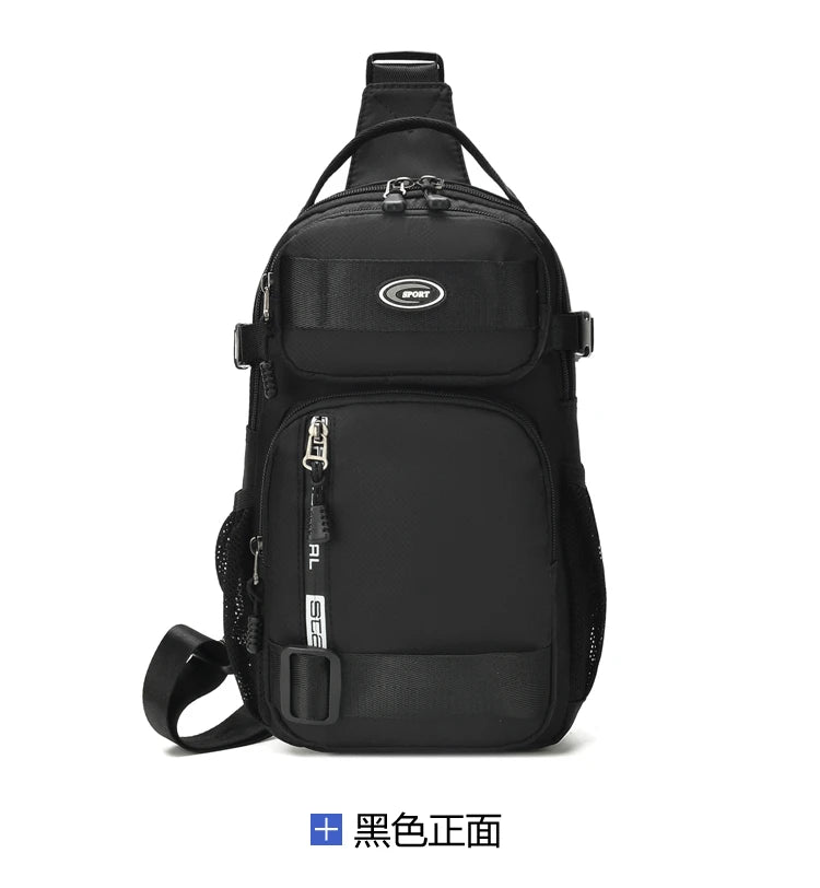 Large Capacity Men's Waist Packs Crossbody Bag High Quality Light Oxford Chest Pack Fashion Casual Men's Handbag Shoulder Bag