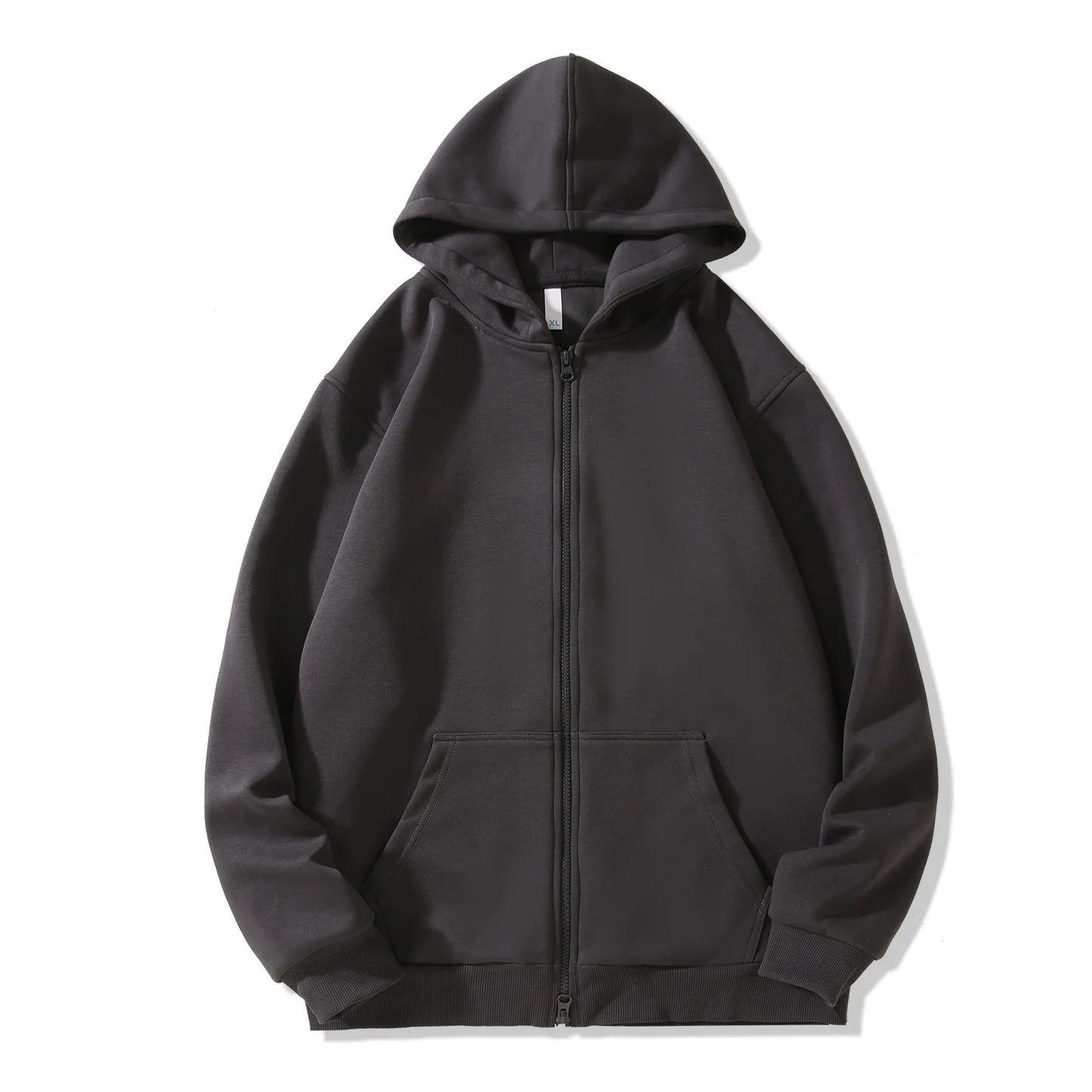 Y2K 420g Heavy-duty Cotton Blend American Hooded Zipper Sweatshirt for Men and Women in Large Size Versatile for Autumn Winter