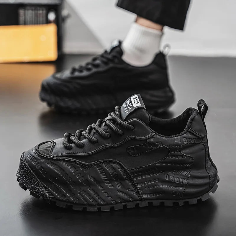 Fashion brand tenis men casual faux leather sneakers male wedged shoes new spring summer breathable trainers man gym run shoes