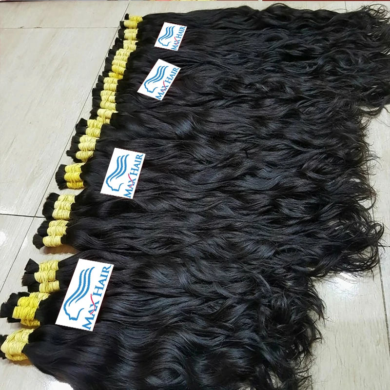 Natural Black Human Hair Bulk Hair Bundles For Braiding Body Wave Human Hair Braiding No Weft Brazilian Human Hair Extensions