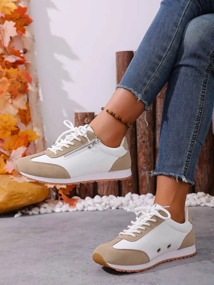 Roman Trendy Spring/Autumn Running Shoes Student Campus Flat Vulcanized Shoes Fashion Sneakers Casual Comfortable Round Head