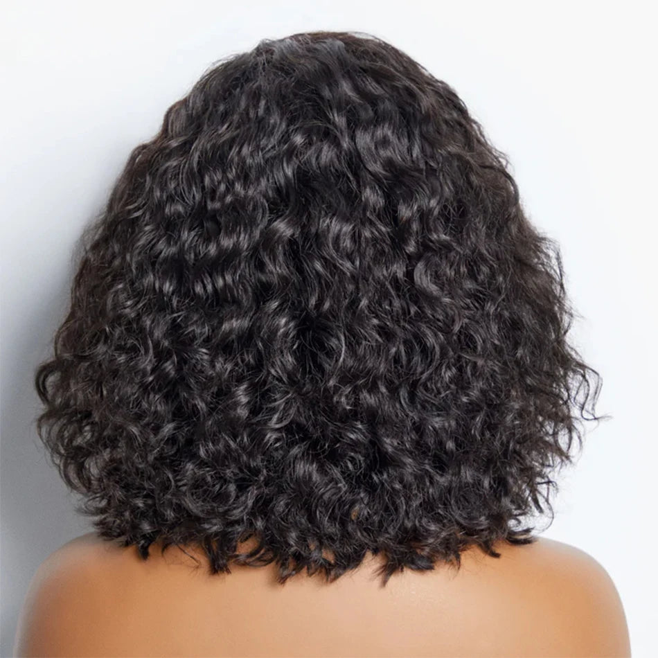 13*4 Lace Frontal Wigs High Quality Curly Pixie Cut Wigs 12A Brazilian Virgin Human Hair Natural Short Hair Style 180% Density