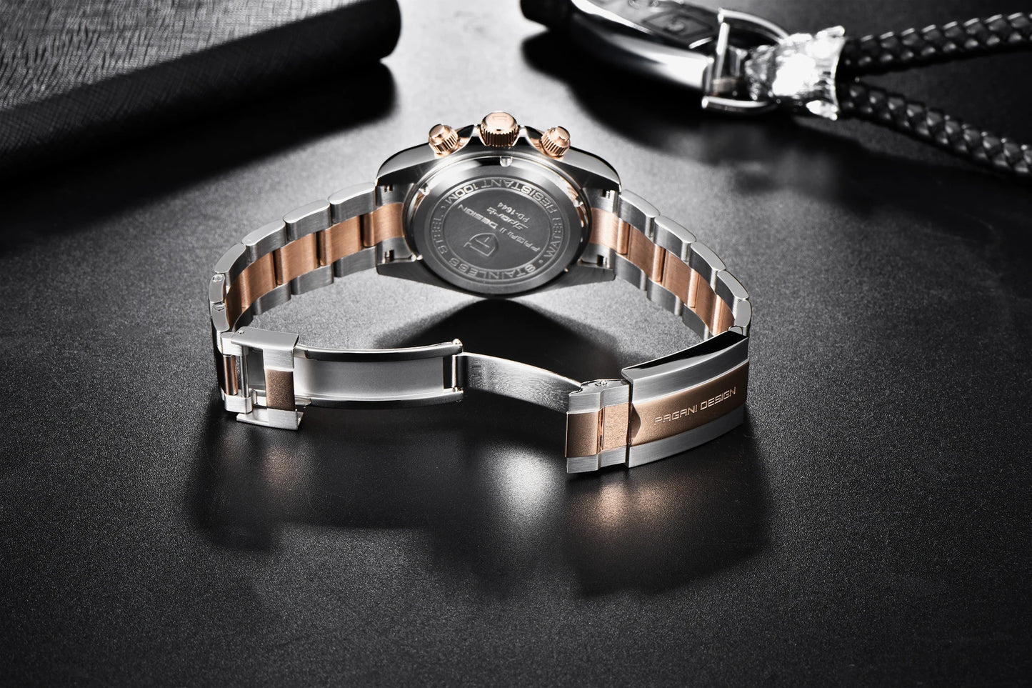 2026 New PAGANI DESIGN Rose Gold Chronograph Men's Watches Luxury Quartz Watch For Men Automatic Date Stainless steel Wristwatch
