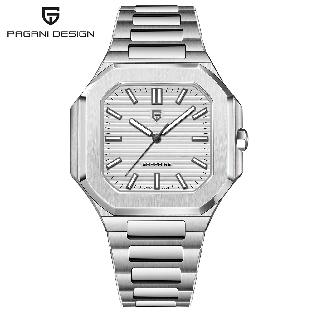 2026 New PAGANI DESIGN Men's Watches Luxury Quartz Watch For Man VH31 Wristwatches Waterproof AR Sapphire Mirror Stainless Steel