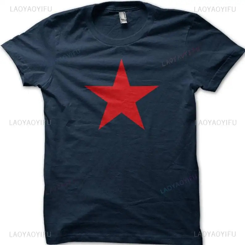 Red Star Soviet Che Guevara Revolution CCCP USSR RETRO Graphic T Shirts Woman Man Vintage Style T-shirt High Quality Cotton Tops