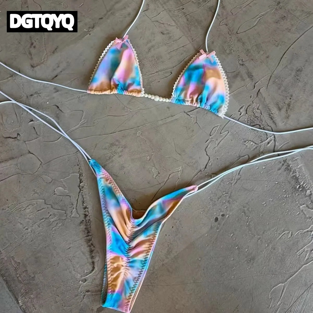 Micro Bikinis 2026 Sexy Women Swimsuit Swimwear Female Thong Bikini Set Biquini Bathing Suit Print Swimming Suits Beachwear