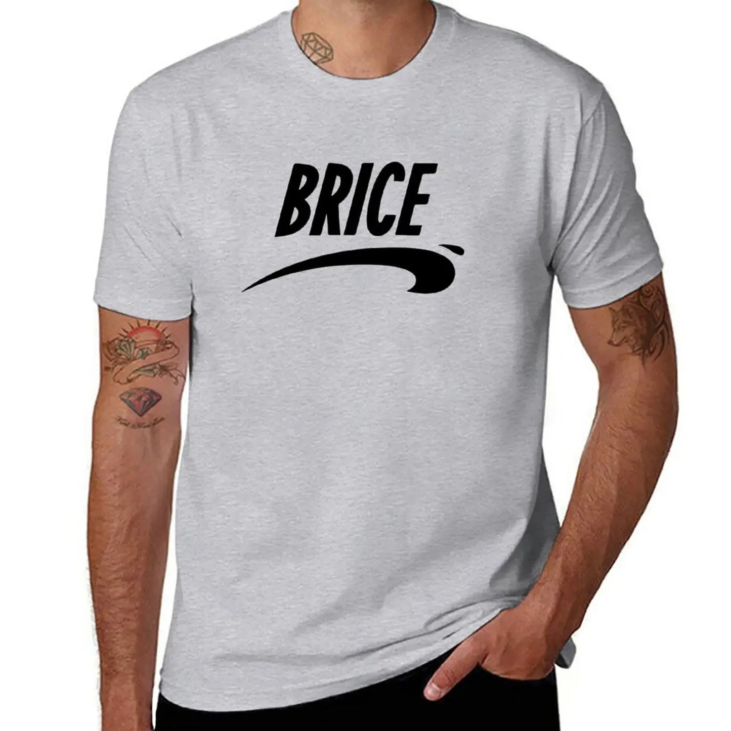 Brice from Nice T-Shirt graphics t shirt Short sleeve tee summer clothes black t shirts for men