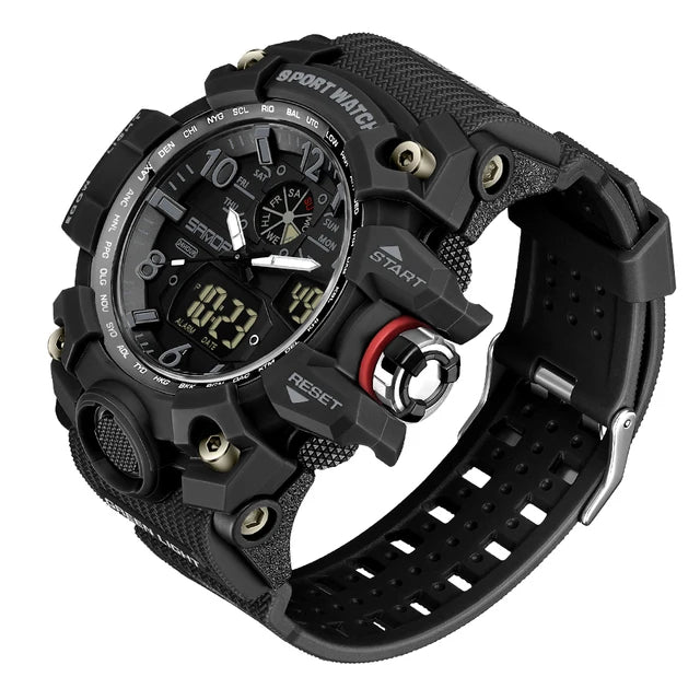 SANDA 3169 Top Brand Sports Men's Watches Military Quartz Watch Man Waterproof Wristwatch for Men Clock shock relogios masculino