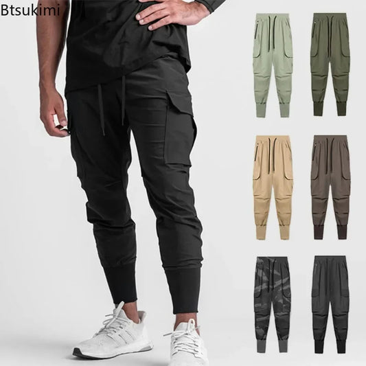 New 2026 Jogger Men Fitness Sports Pants for Men Streetwear Outdoor Casual Pants Cotton Men's Trousers Brand Men's Clothing 3XL