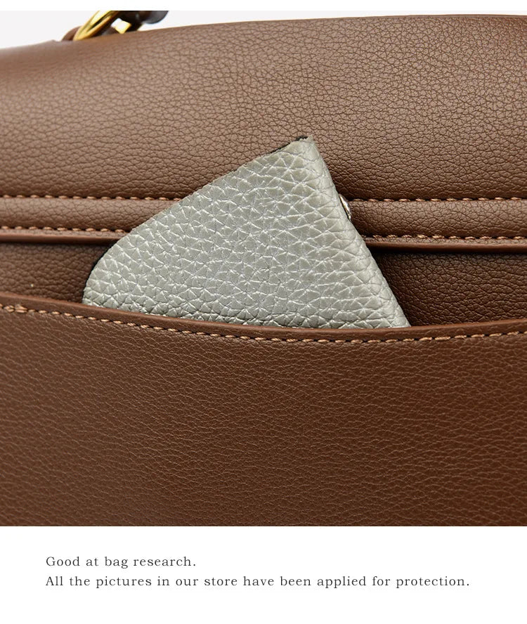 Fashionable Women's Bags, High-End Versatile Casual Bags, Trendy Textured Color-Blocked Handbags, Niche Shoulder and Crossbody Bags, a Great Choice for Gifting to Your Girlfriend
