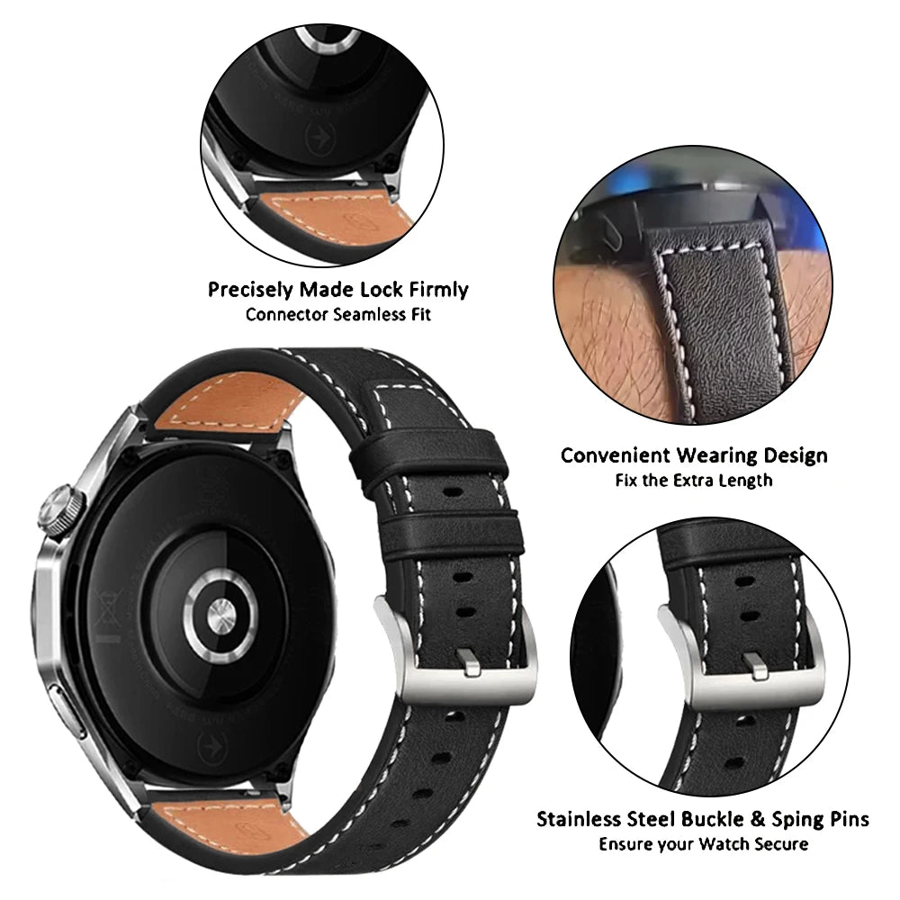 Replace Watchband For Garmin Venu sq 2 3 Vivoactive 4 5 6 Sport Bracelet Forerunner 570 165 265 255Music 20mm/22mm Leather Strap