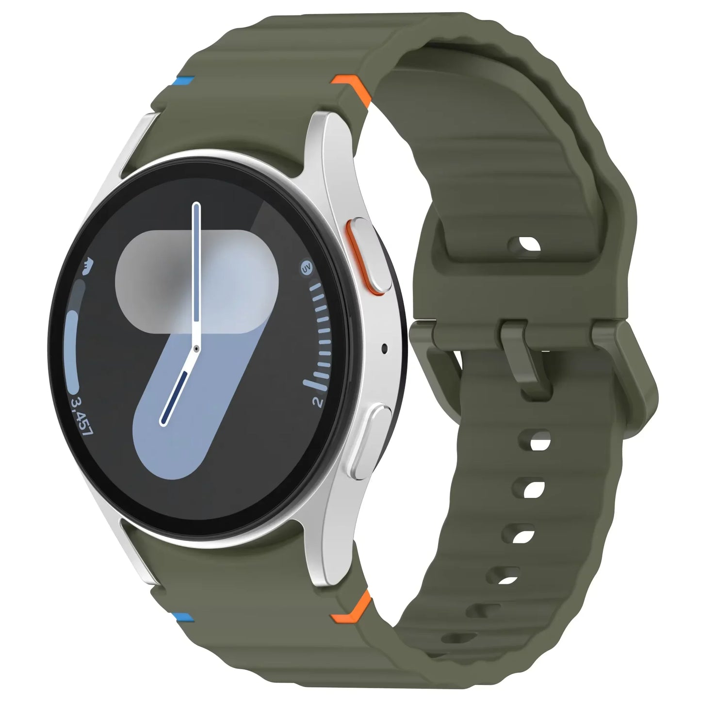 Silicone Strap for Samsung Galaxy Watch 7 6 5 4 44mm 40mm Original No Gaps Sports Band Accessories for 6/4 Classic 47mm 46mm43mm