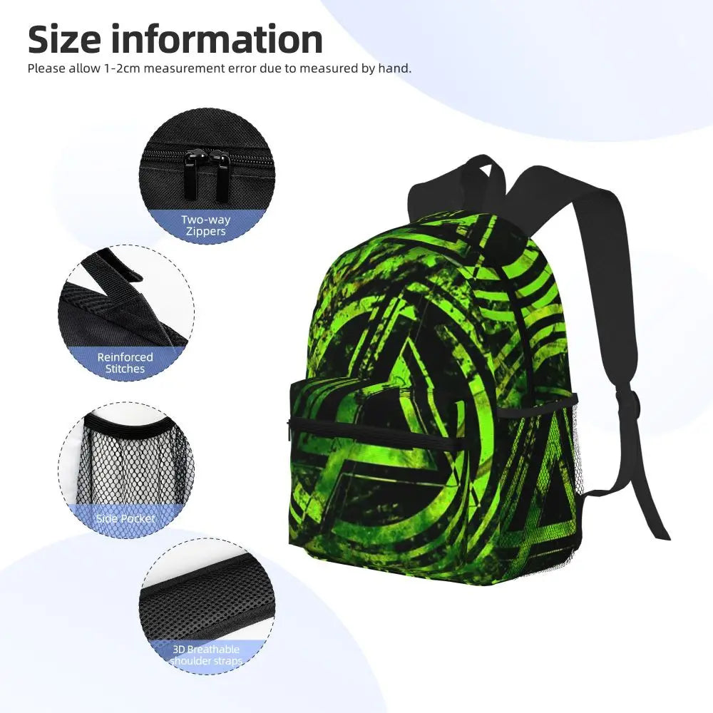 L-Linkin-S P-Park-S Band Student Backpack School Bag Hiking Travel Daypack for Boys Girls Fashion Bookbag Shoulder Bags