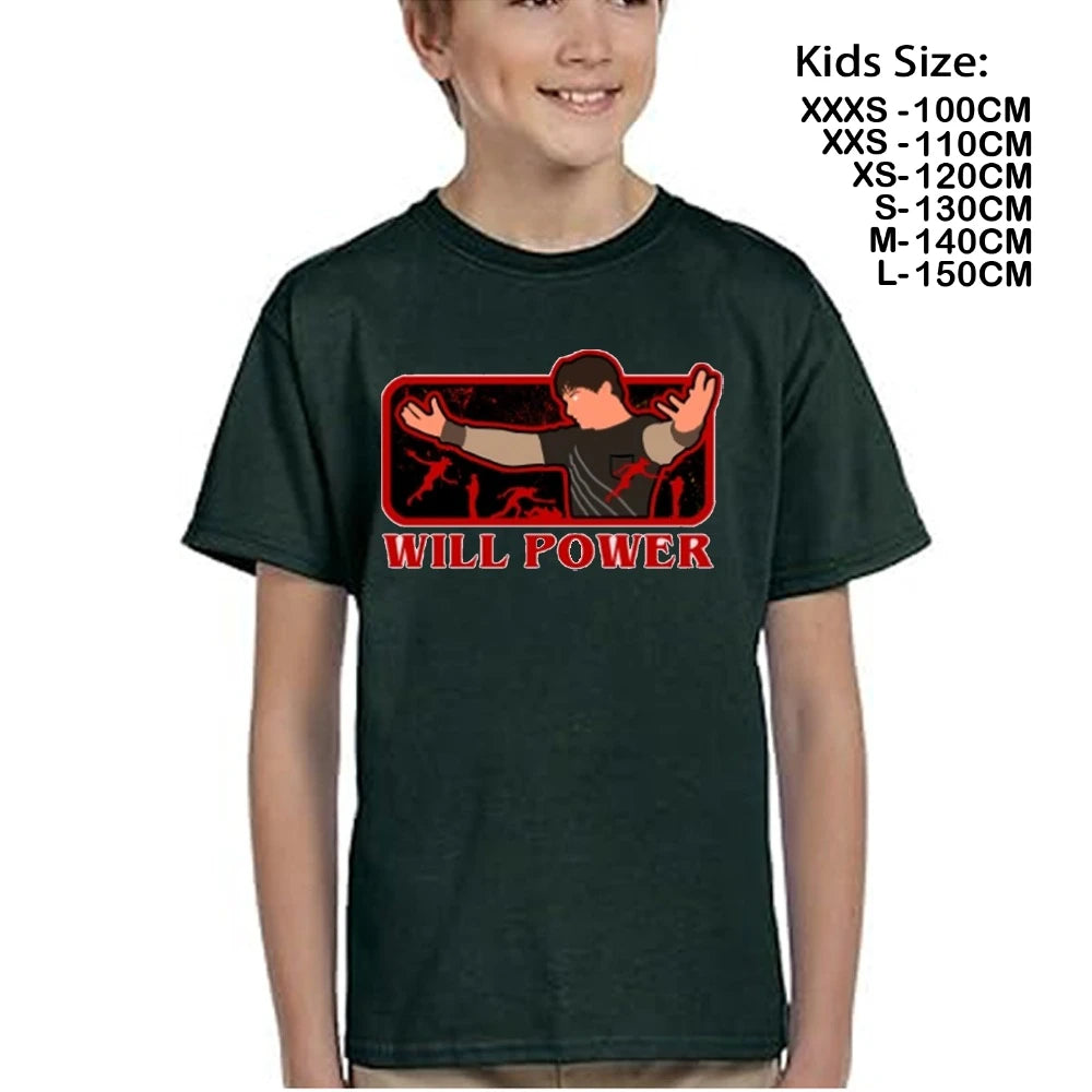 WILL Hawkins Demogorgon Shirt Funny for Boys T-Shirt Kids Tops Y2k Saying Tees